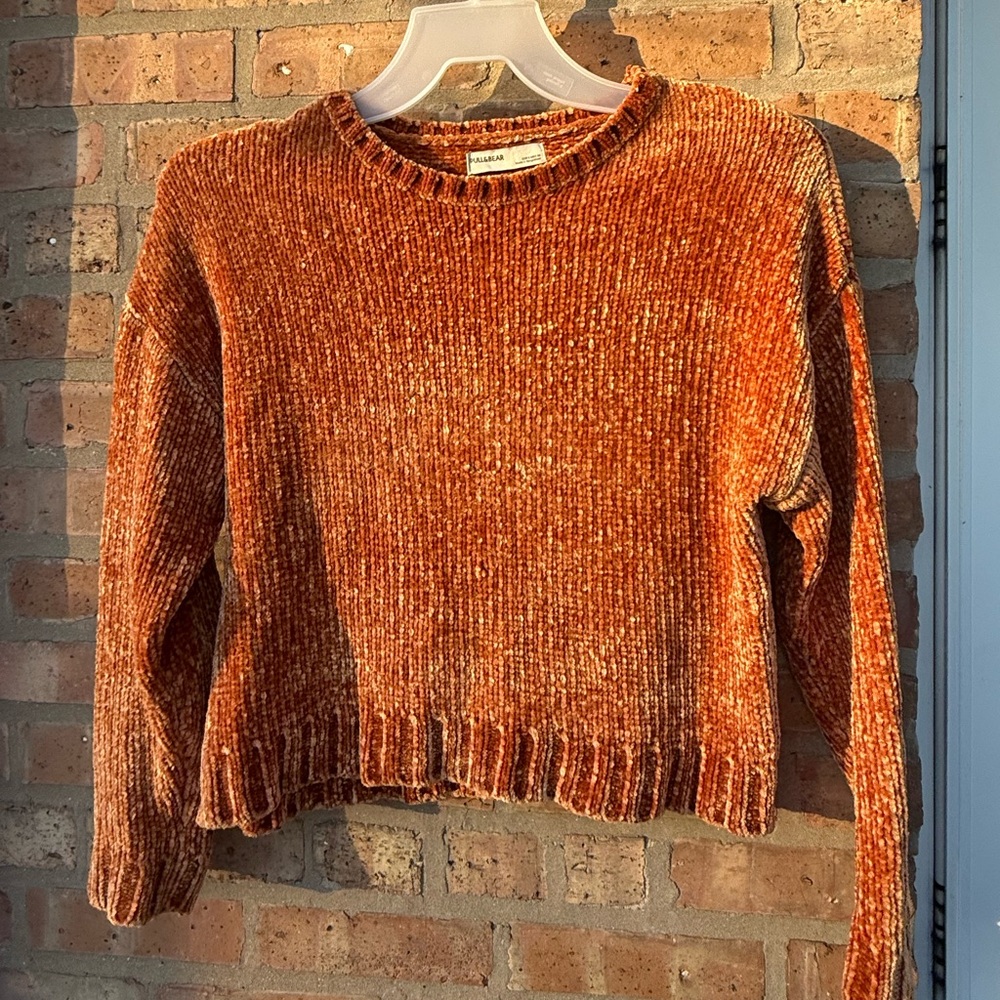 Pull&Bear Rust Knit Sweater